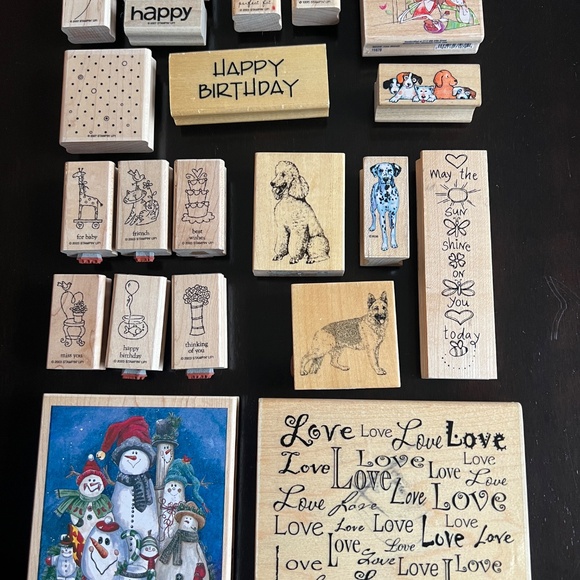 Bundle lot of rubber stamps for art crafts - Picture 2 of 15